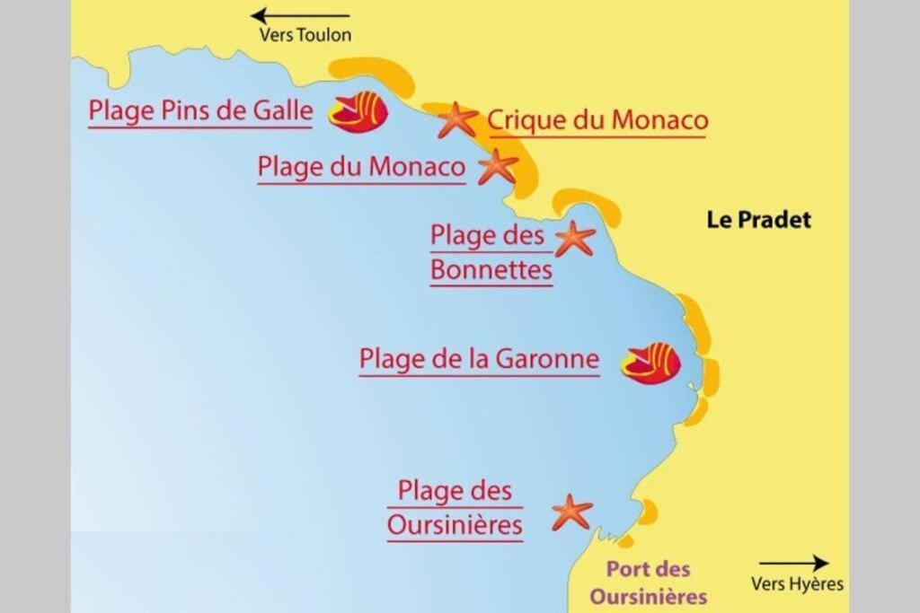 Apartmán Un,Deux,Trois...Soleil Le Pradet Exteriér fotografie
